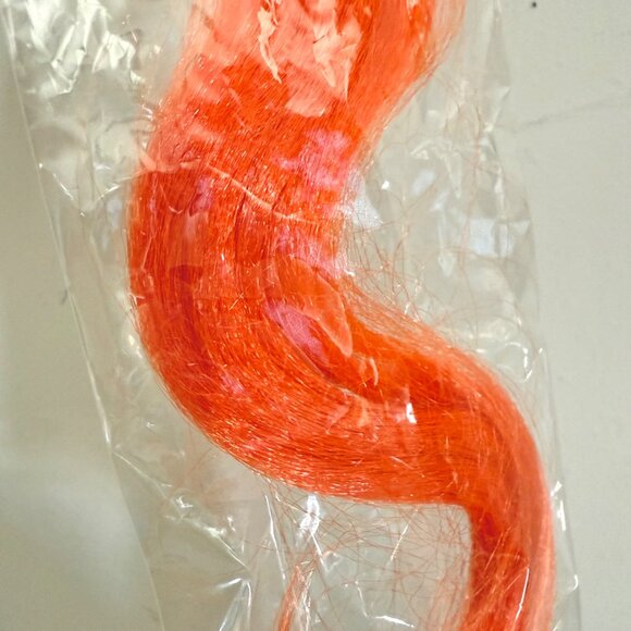 Scunci Hey Boo Salon Clip Halloween Hair Extension 9 Inches Orange Bat Design - Picture 6 of 11